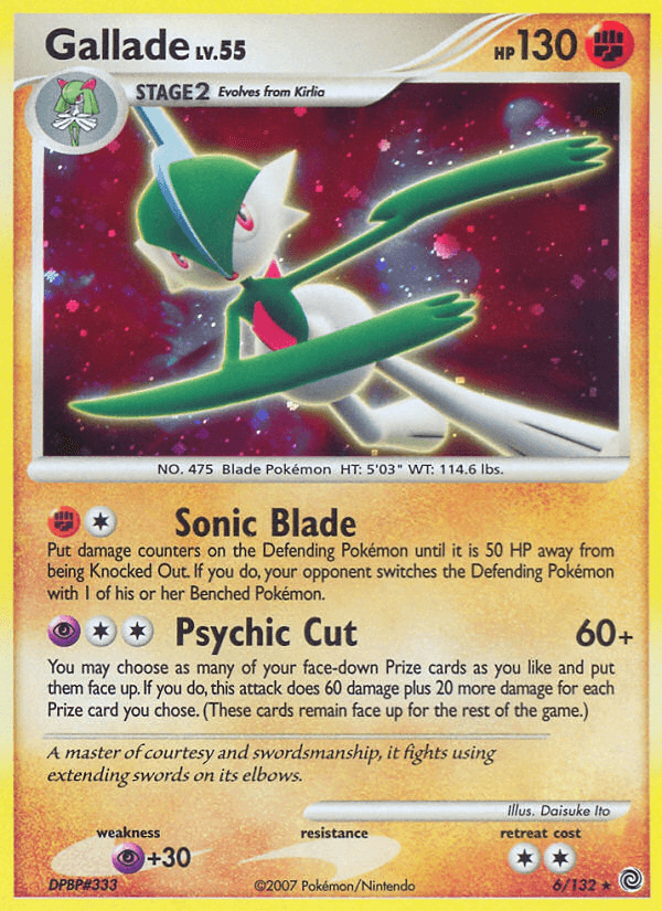Gallade, carta 6 de Secret Wonders