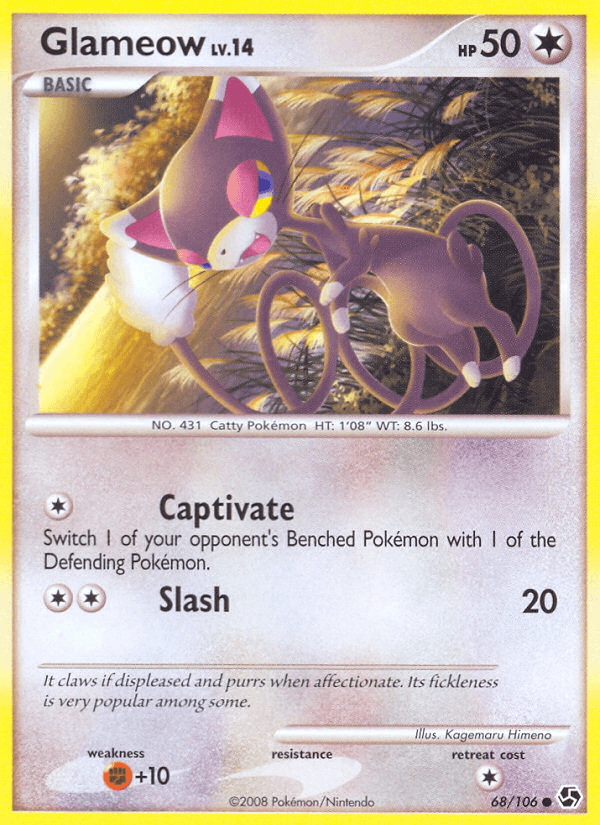 Glameow, carta 68 de Great Encounters