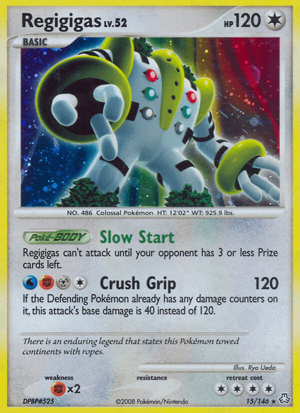 Regigigas, carta 15 de Legends Awakened