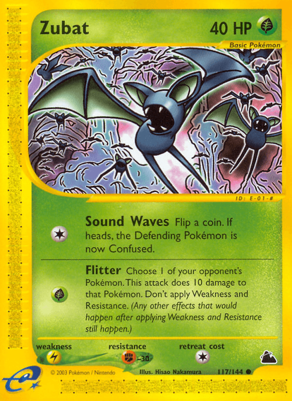 Zubat, carta 117 de Skyridge