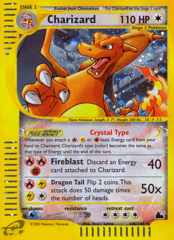 Charizard, carta 146 de Skyridge