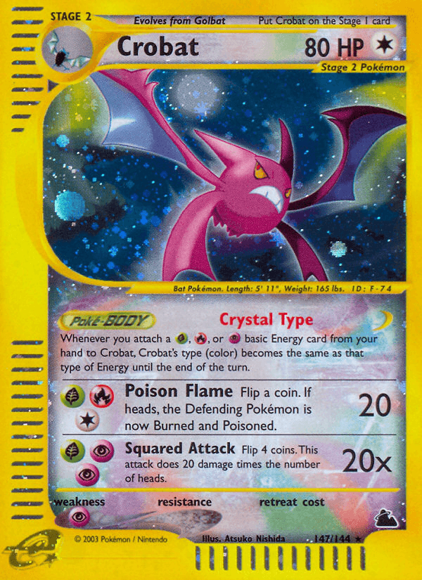 Crobat, carta 147 de Skyridge