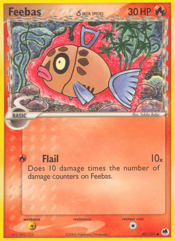 Feebas δ, carta 49 de Dragon Frontiers