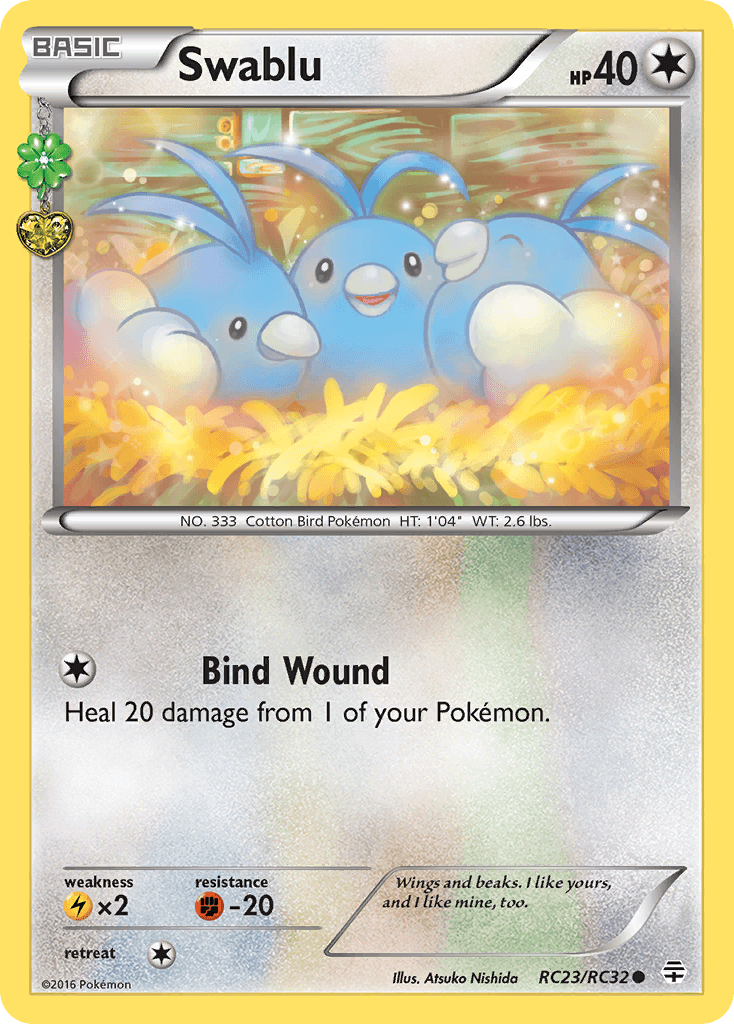 Swablu, carta RC23 de Generations