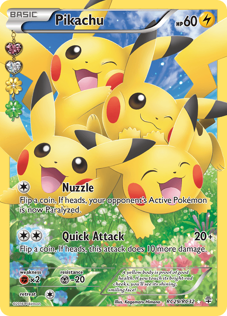 Pikachu, carta RC29 de Generations