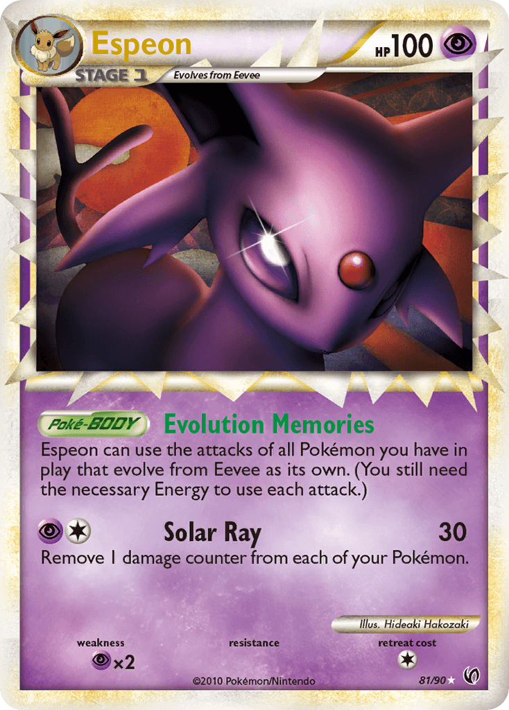 Espeon, carta 81 de Undaunted