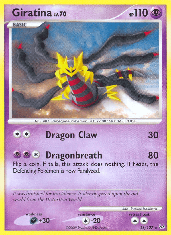 Giratina, carta 28 de Platinum