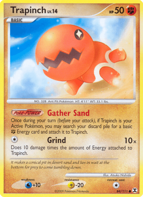 Trapinch, carta 84 de Rising Rivals