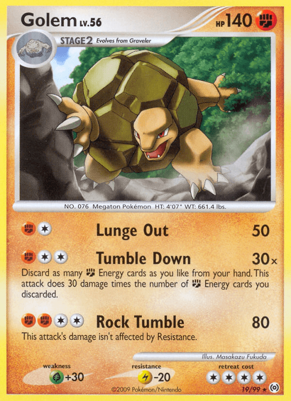 Golem, carta 19 de Arceus