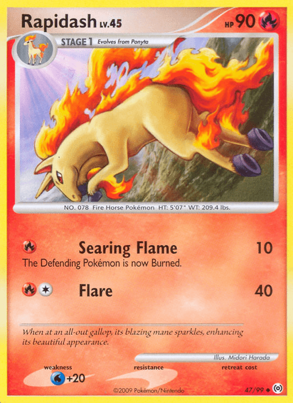Rapidash, carta 47 de Arceus