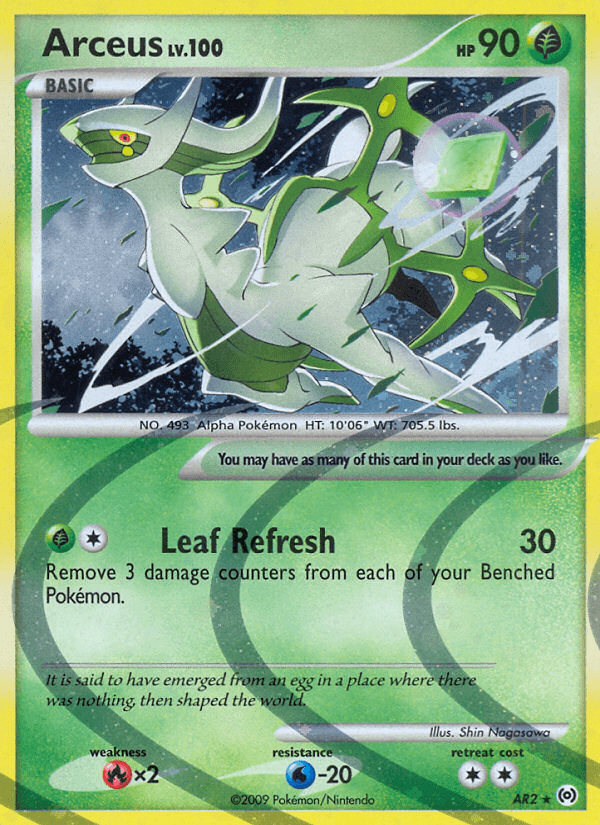 Arceus, carta AR2 de Arceus