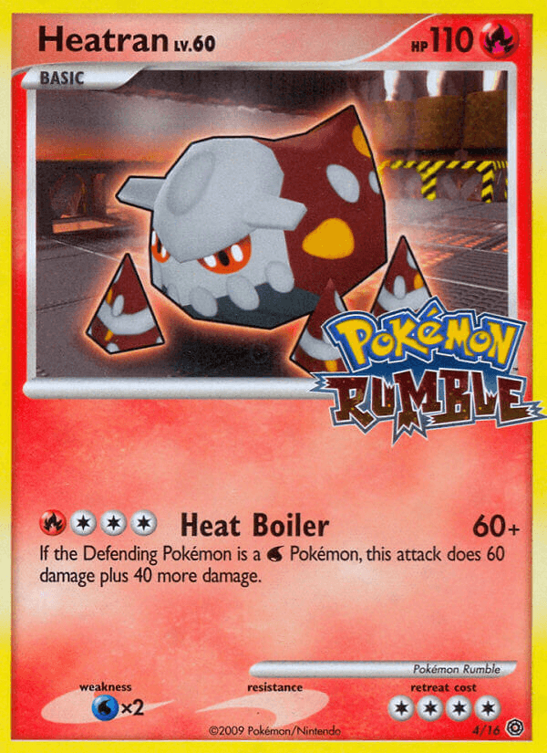 Heatran, carta 4 de Pokémon Rumble
