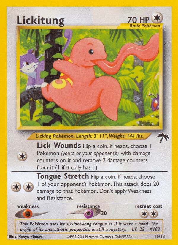 Lickitung, carta 16 de Southern Islands