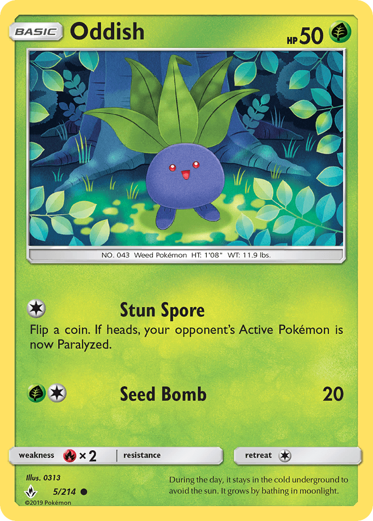 Oddish, carta 5 de Unbroken Bonds