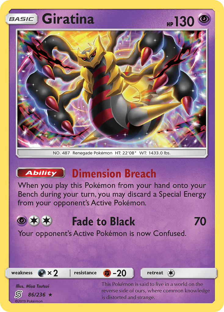 Giratina, carta 86 de Unified Minds