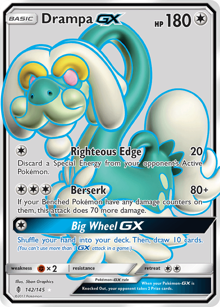 Drampa GX, carta 142 de Guardians Rising