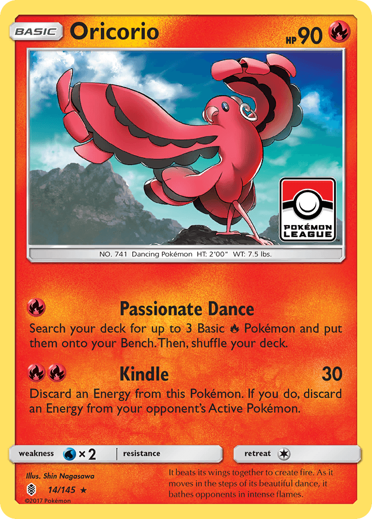 Oricorio, carta 14 de Guardians Rising