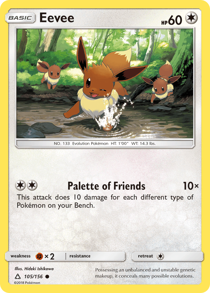 Eevee, carta 105 de Ultra Prism