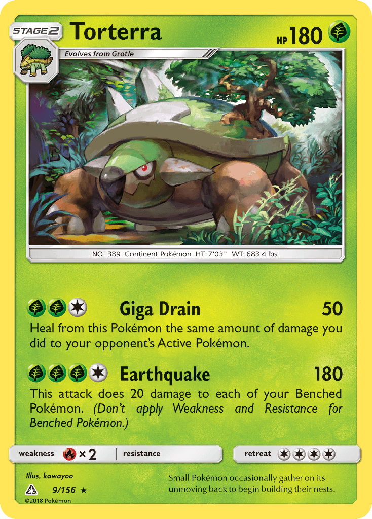 Torterra, carta 9 de Ultra Prism