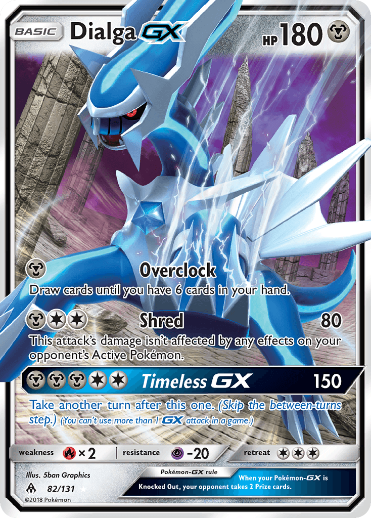 Dialga GX, carta 82 de Forbidden Light