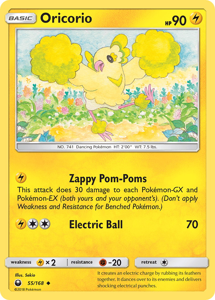 Oricorio, carta 55 de Celestial Storm