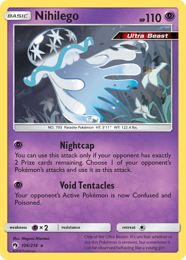 Nihilego, carta 106 de Lost Thunder