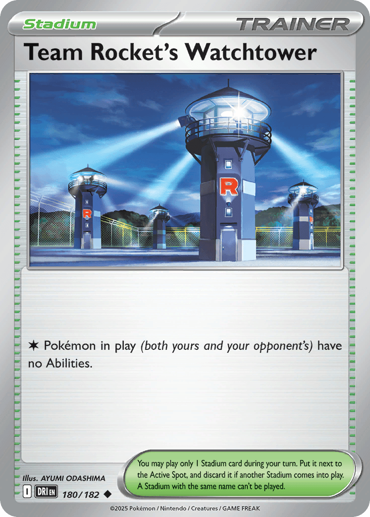 Team Rocket's Watchtower, carta 180 de Destined Rivals