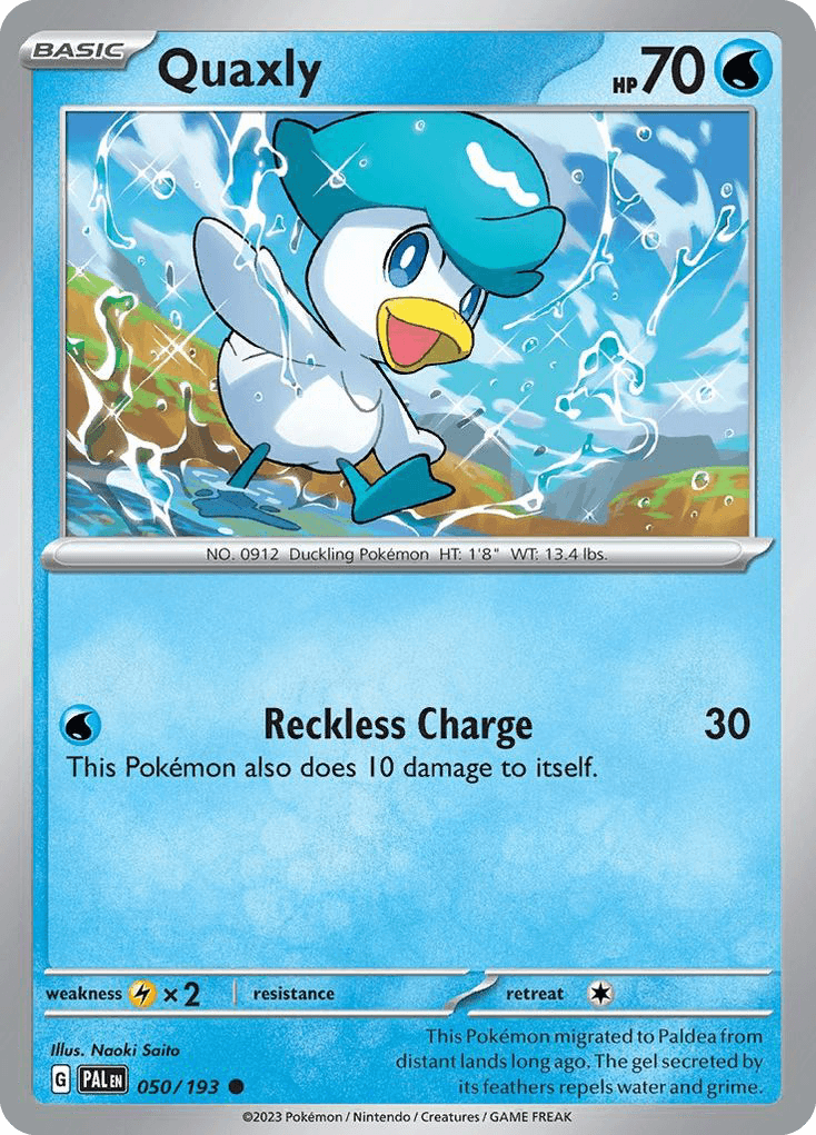 Quaxly, carta 050 de Paldea Evolved