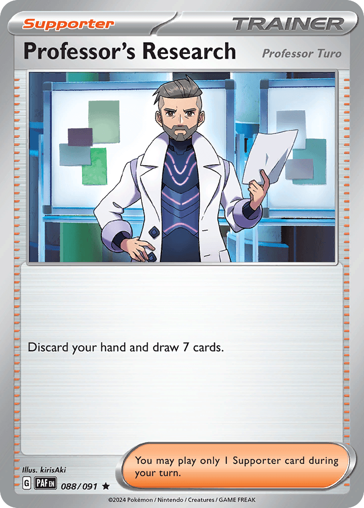 Professor's Research, carta 088 de Paldean Fates