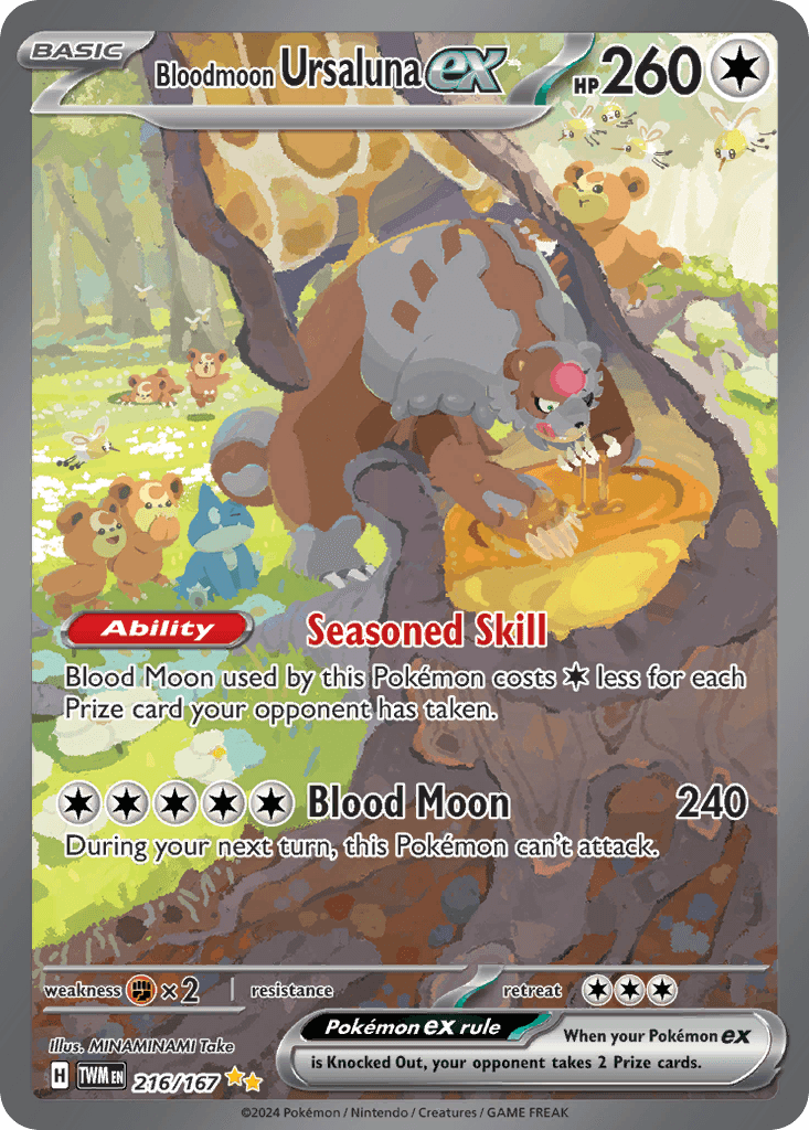 Bloodmoon Ursaluna ex, carta 216 de Twilight Masquerade