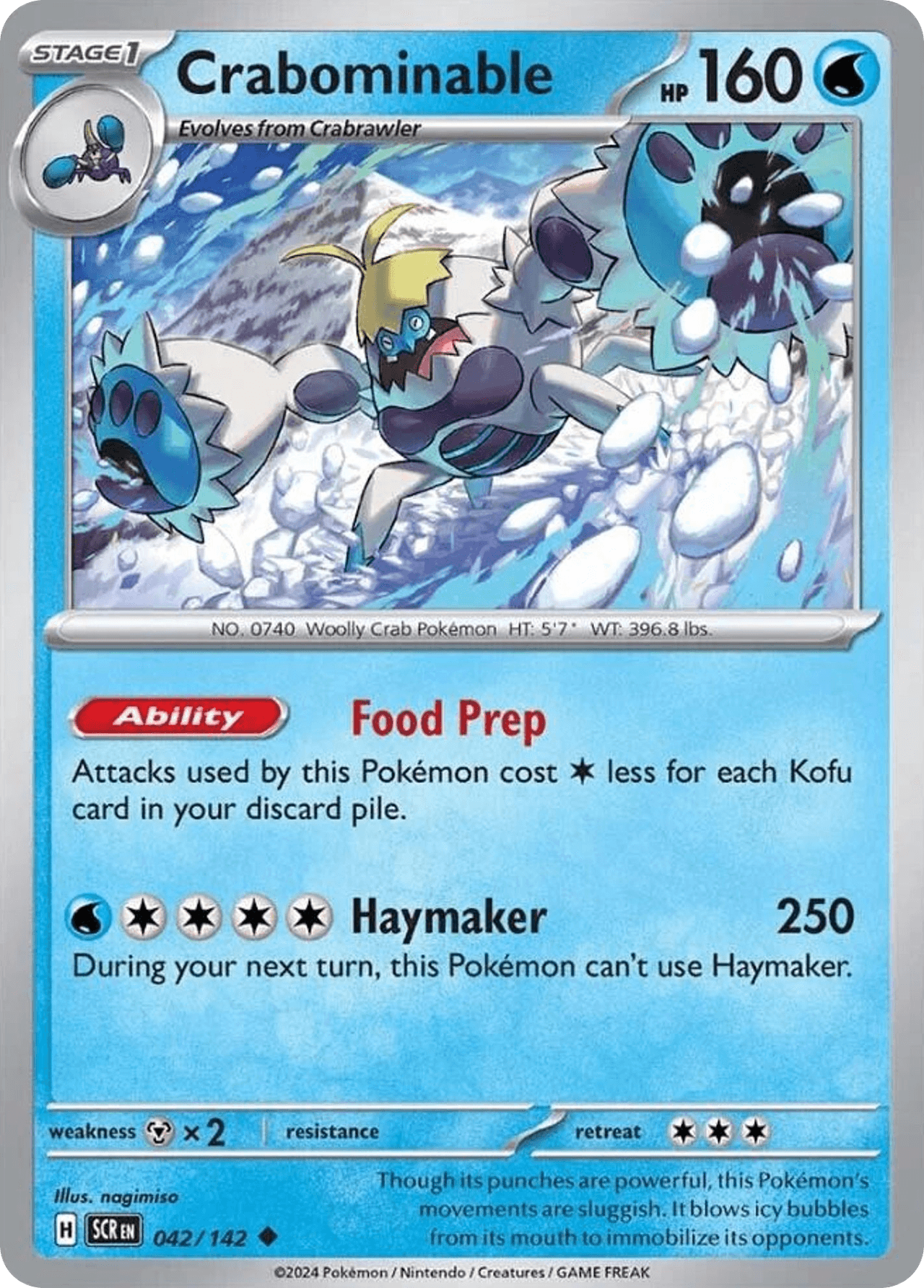 Crabominable, carta 042 de Stellar Crown
