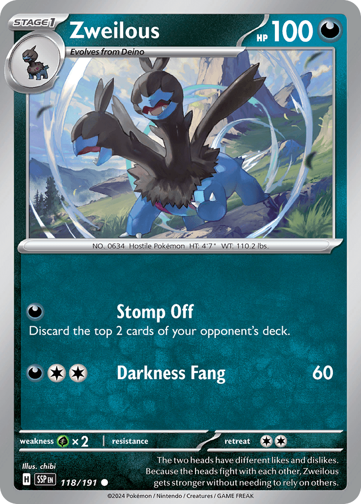 Zweilous, carta 118 de Surging Sparks
