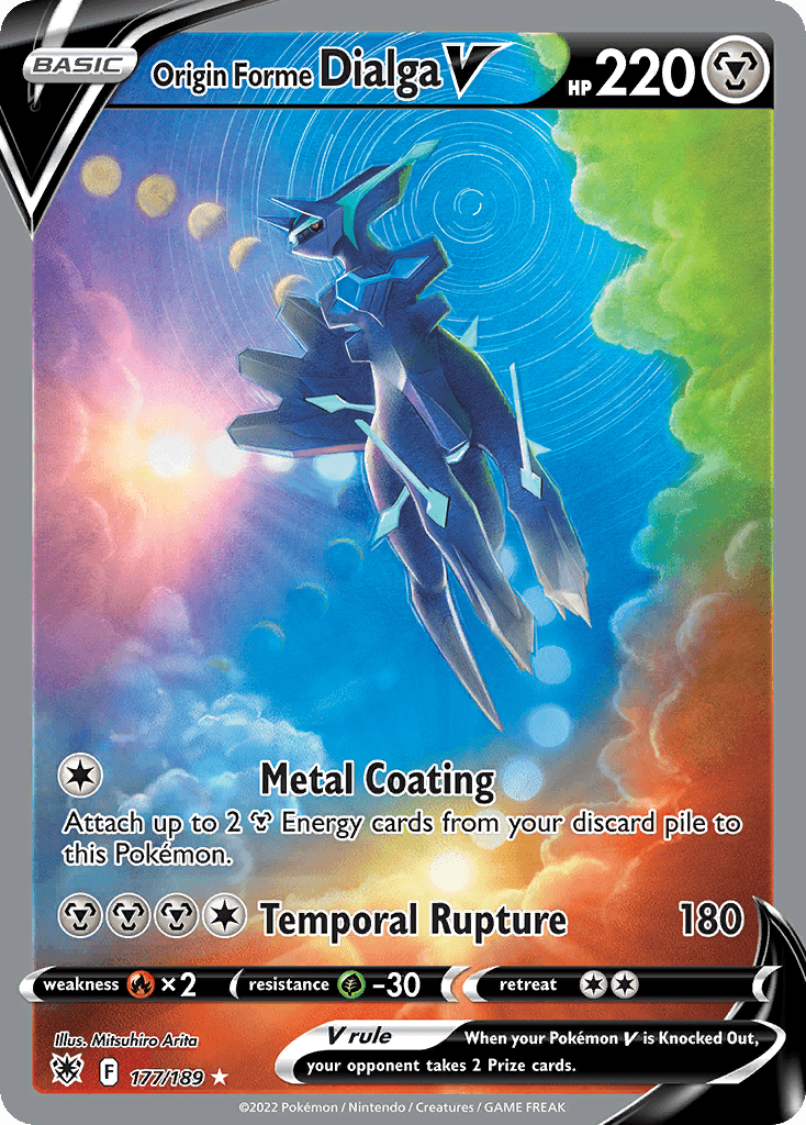 Origin Forme Dialga V, carta 177 de Astral Radiance