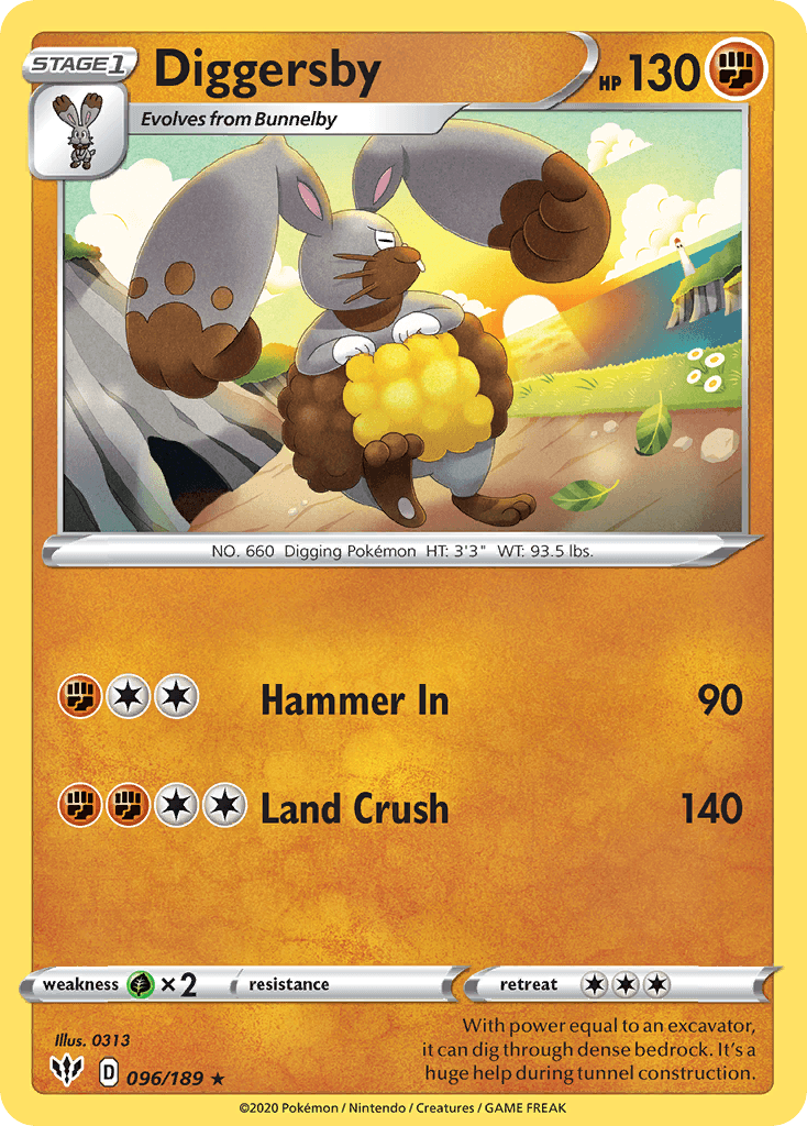 Diggersby, carta 96 de Darkness Ablaze