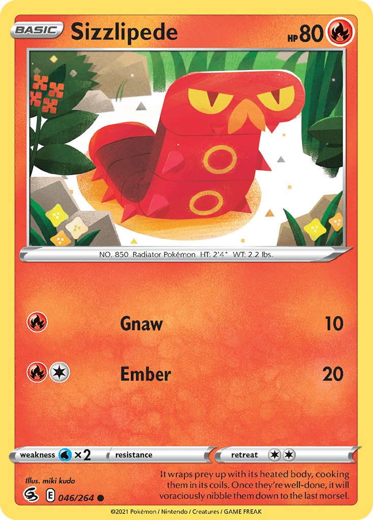 Sizzlipede, carta 46 de Fusion Strike