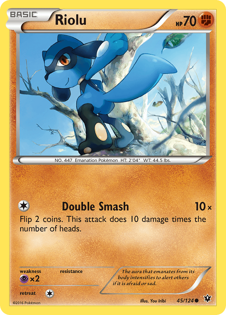 Riolu, carta 45 de Fates Collide