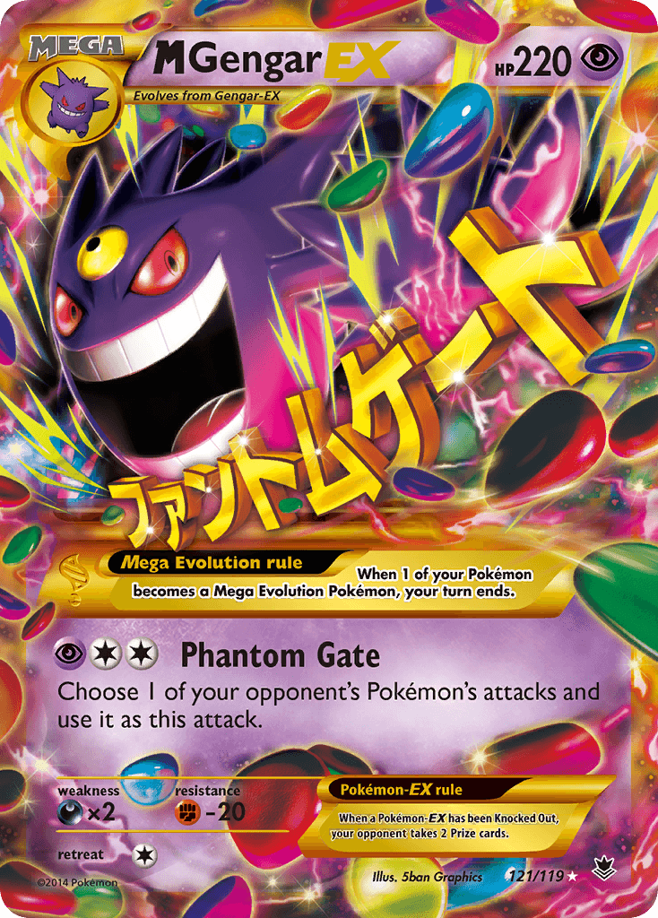 M Gengar EX, carta 121 de Phantom Forces