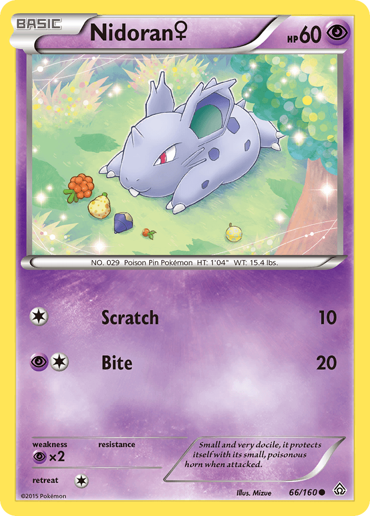 Nidoran♀, carta 66 de Primal Clash