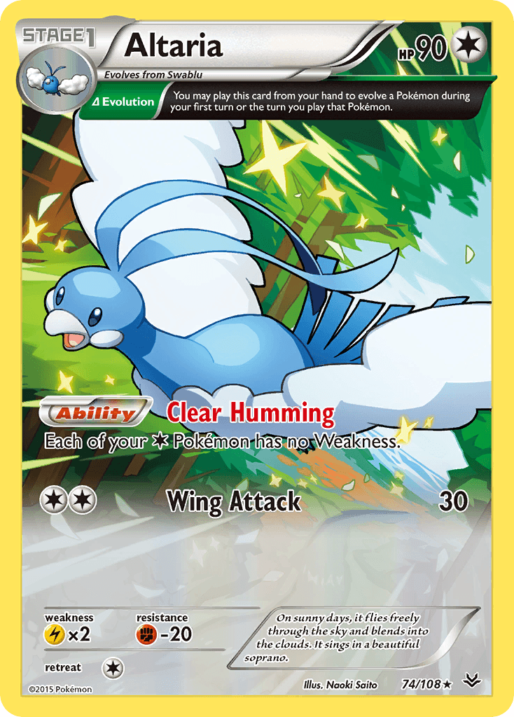 Altaria, carta 74 de Roaring Skies