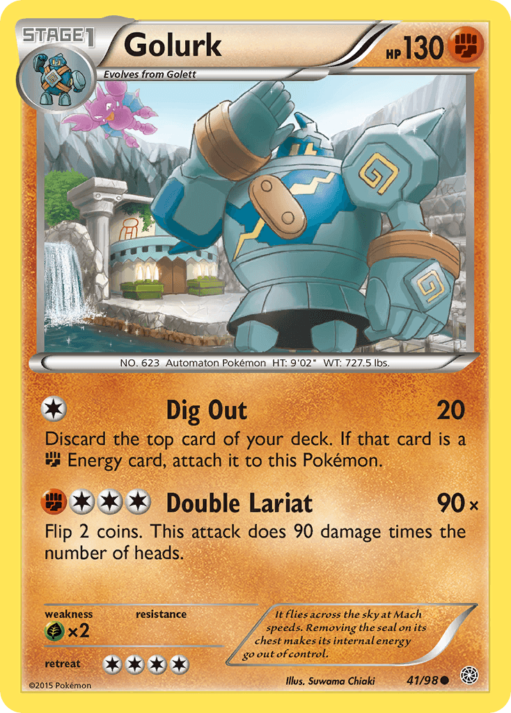 Golurk, carta 41 de Ancient Origins